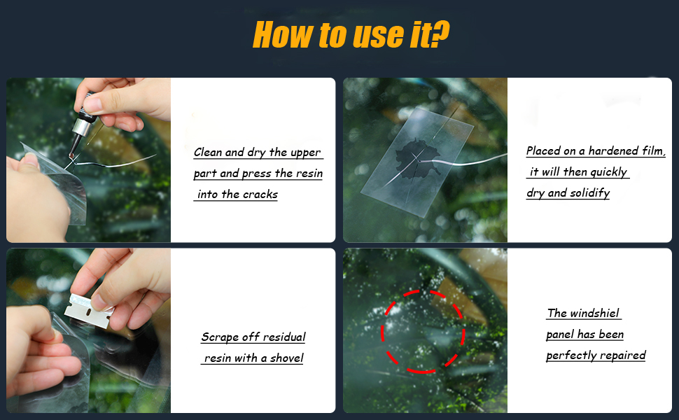 Upgrade Windshield Crack Repair Kit,Car Windshield Crack