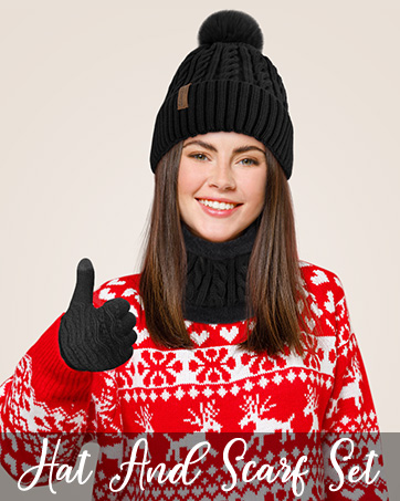 Scarf and gloves set 