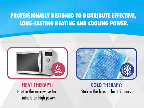 Ice gel packs double as hot compresses, delivering heat therapy to soothe aches & boost circulation.