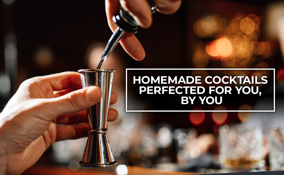 Zulay Kitchen Shot Measure Jigger For Bartending Cocktail