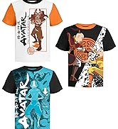 Nickelodeon Avatar The Last Airbender Kids Graphic Tshirts (3Pack) Aang, Zuko, Toph, Toddlers Bir...