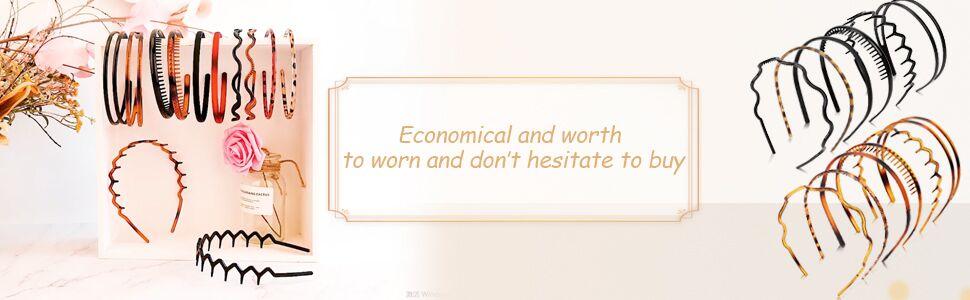 12 Stück Kunststoff-Stirnbänder.