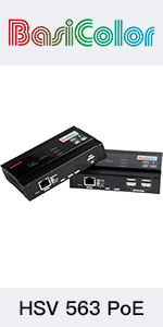 HDMI KVM USB Extender with PoC Over Cat5 Cat5e / Cat6 Cat6e RJ45 1080p Extension LAN 4k Ethernet