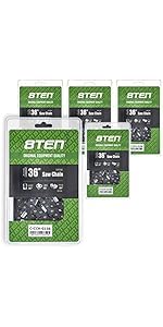 Amazon.com: 8TEN Ripping Chainsaw Chain 36 Inch .063 .404