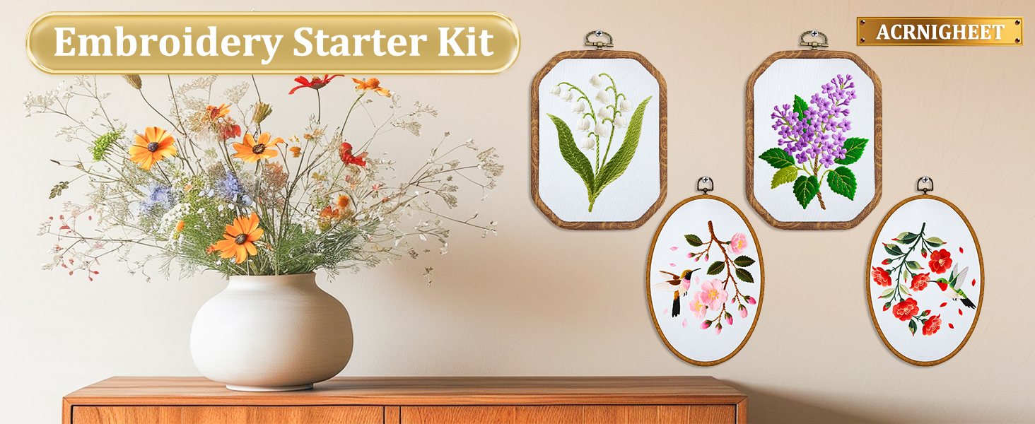 beginner embroidery kit for adults