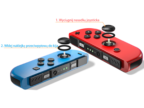Gulikit Switch Joykon Joystick Wymiana, Joystick Efekt Hali