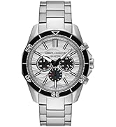 Armani Exchange Reloj Hombre, Movimiento cronógrafo de Cuarzo y Caja de 44mm con Correa de Acero ...