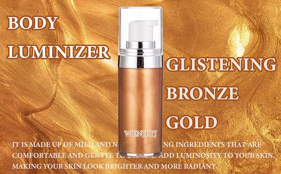 Body Luminizer Liquid Illuminator,Body Highlighter Smooth Face Body Luminizer,Moisturizing Face