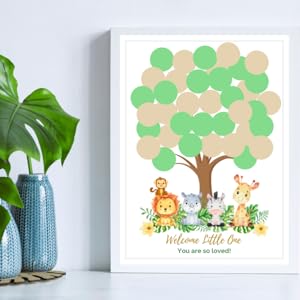 Jungle safari guest book safari baby shower decorations for boy jungle baby shower decorations