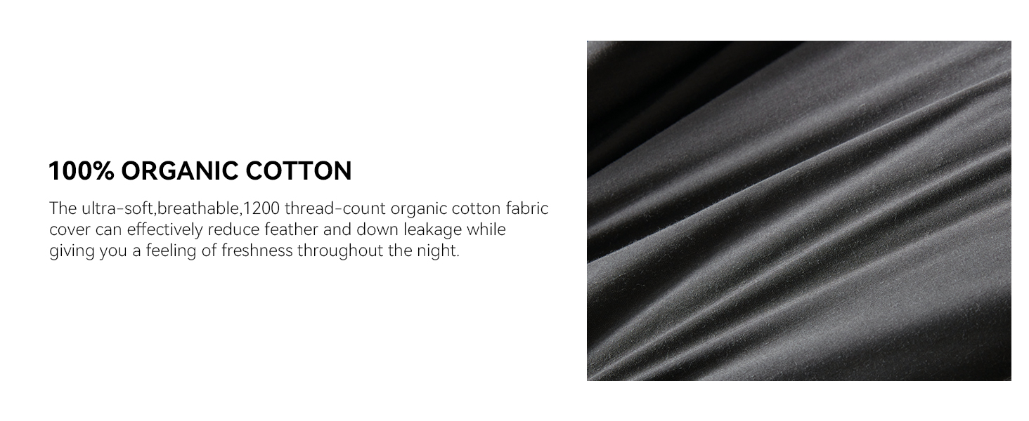 LOVSOUL Goose Feather Down Fiber Comforter King Size, 100% Organic Cotton Fabric Duvet Insert, All Season Grey Bedding C Ba580c62 Be85 4840 98ca 26cbb0d17328. CR0,0,1464,600 PT0 SX1464 V1