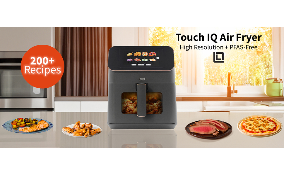 livwell touch iq air fryer high resolution pfas free
