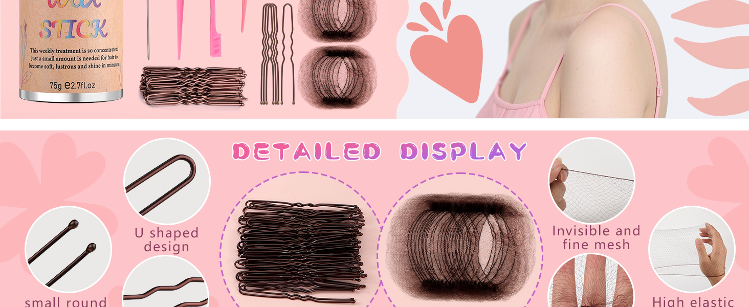 u-shaped hair pins