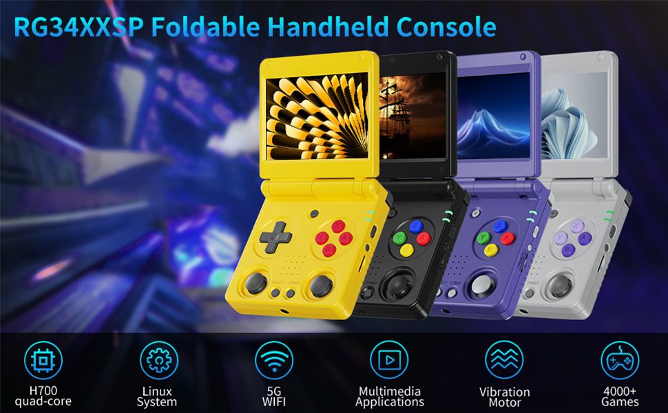 Amazon.com: RG34XXSP Foldable Retro Handheld Game Console