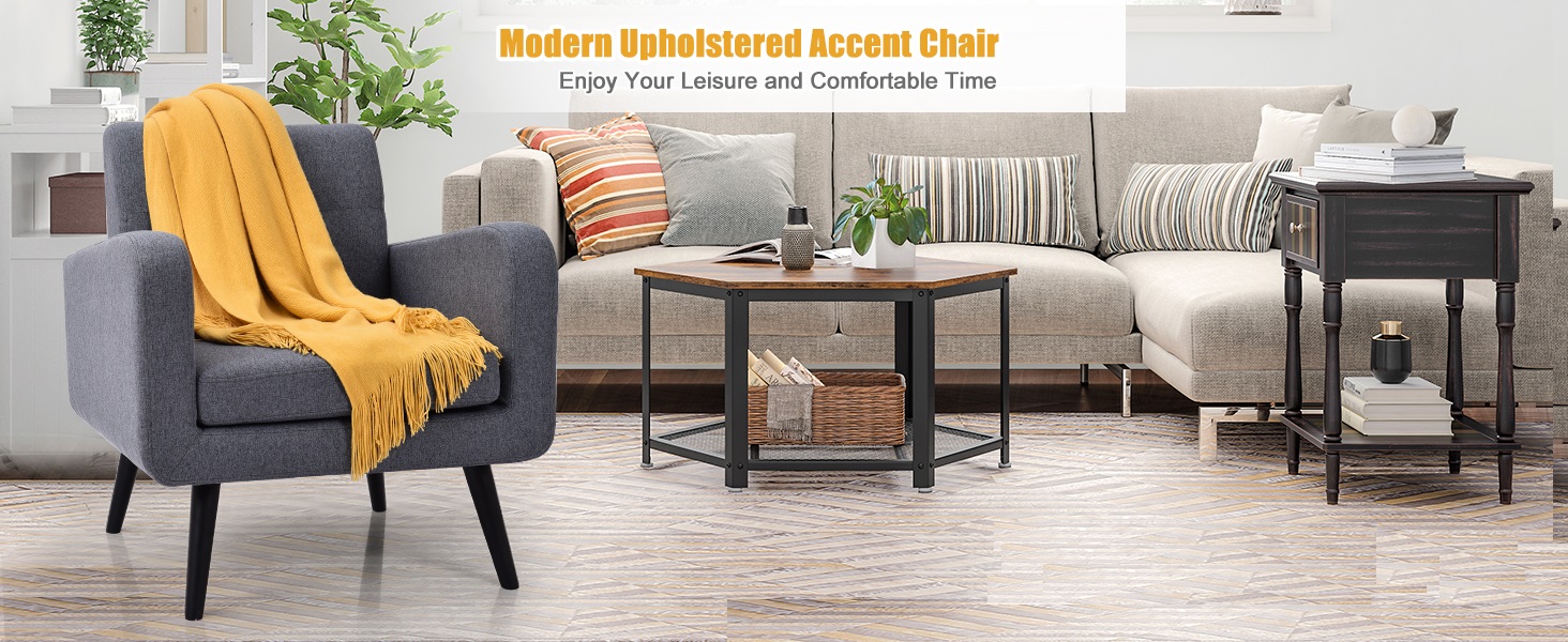 Modern Upholstered Armchair