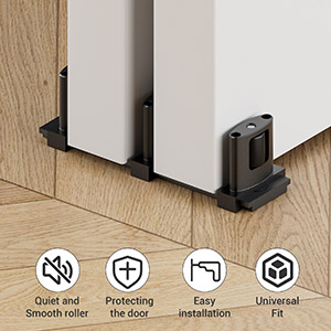 bypass barn door floor guide