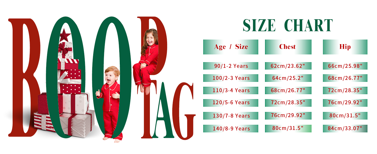 Unisex kids cotton PJS nightwear nightdress nightgown for Christmas party holiday