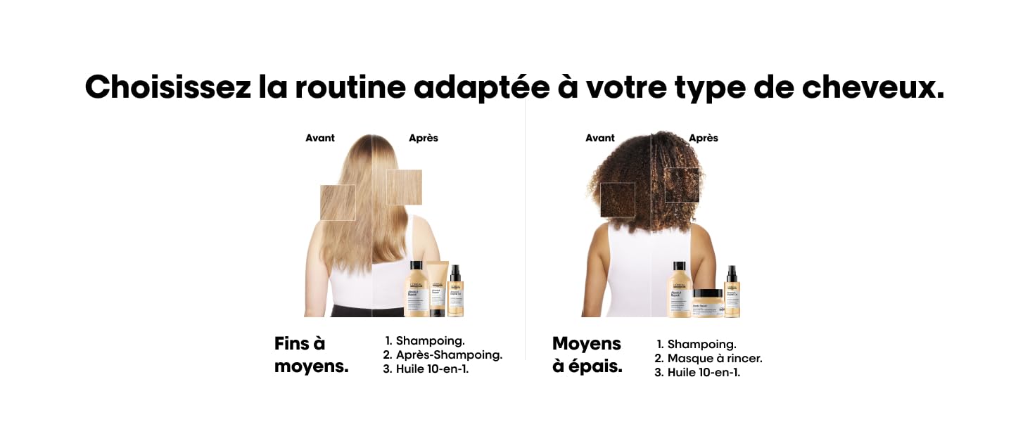 routine capillaire adaptée