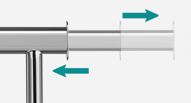 Kleiderständer auf Rollen