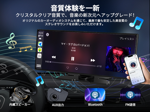 Kuayvan　ディスプレイオーディオ Amazon.co.jp: 【大画面11.5inch】 kuayvan ディスプレイ