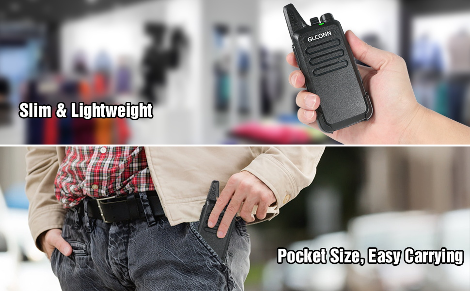 Walkie Talkies for Adults GLCONN Hands Free 2 Way Radio Walkie Talkies with