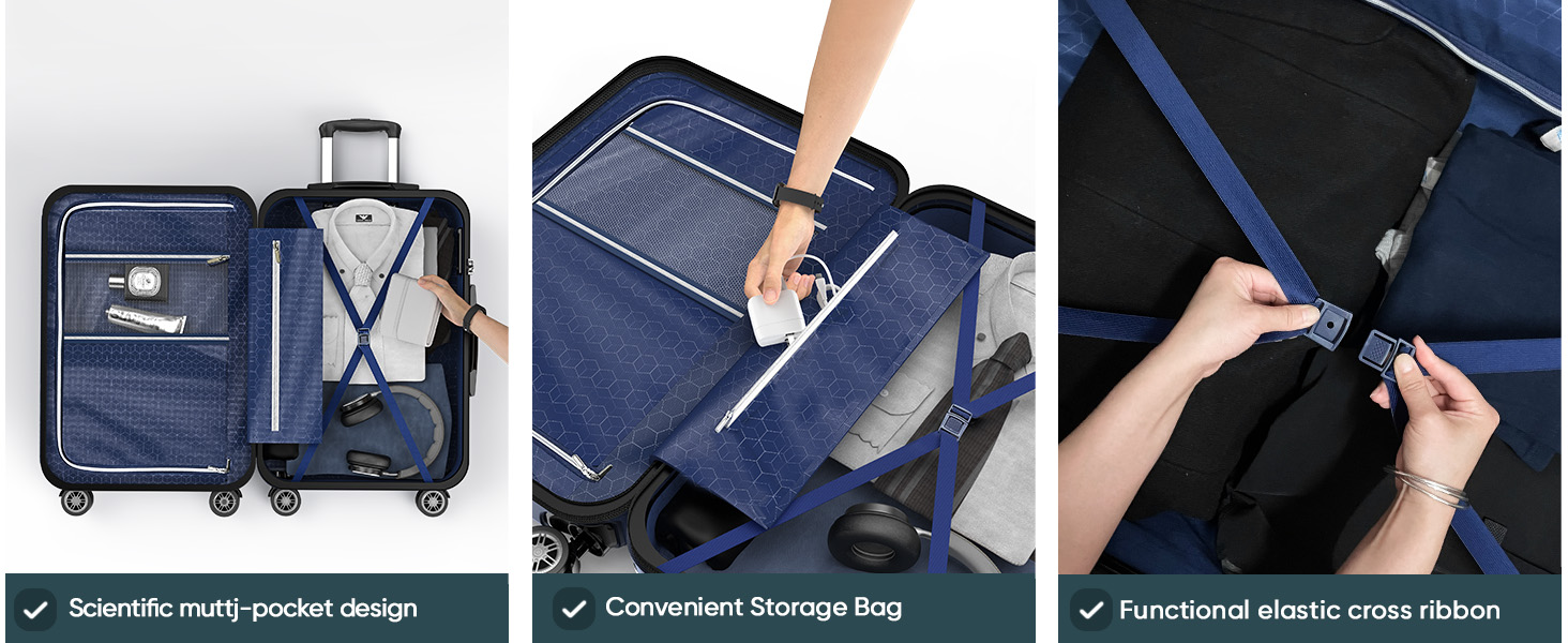 suitcase sets 3 lightweight