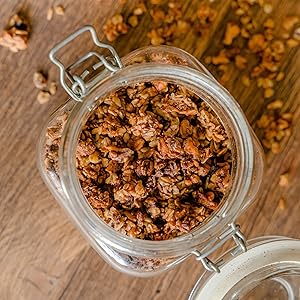 Glass jar, pickle jars, spice jars, Airtight Glass Canister Set, Food Preserve Container Jars