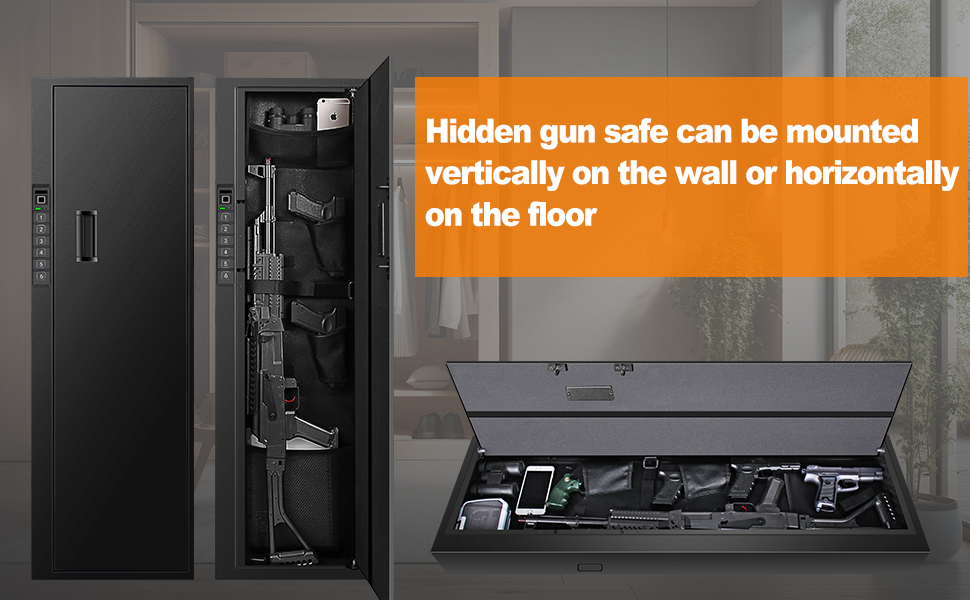 Biometric Gun Safe for Rifle, Shotguns, Pistols, Compact