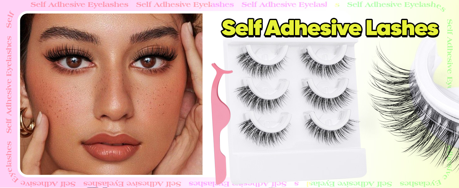 self adhesive eyelashes