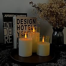 flickering flameless candles