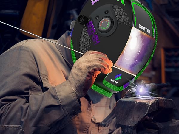 HeroShotページ HITBOX Welding Helmet Auto Darkening, 3.94