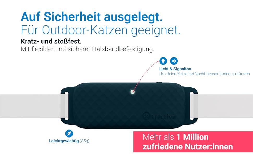 Tractive GPS CAT 4 (2022). GPS Tracker für Katzen mit LIVE Tracking