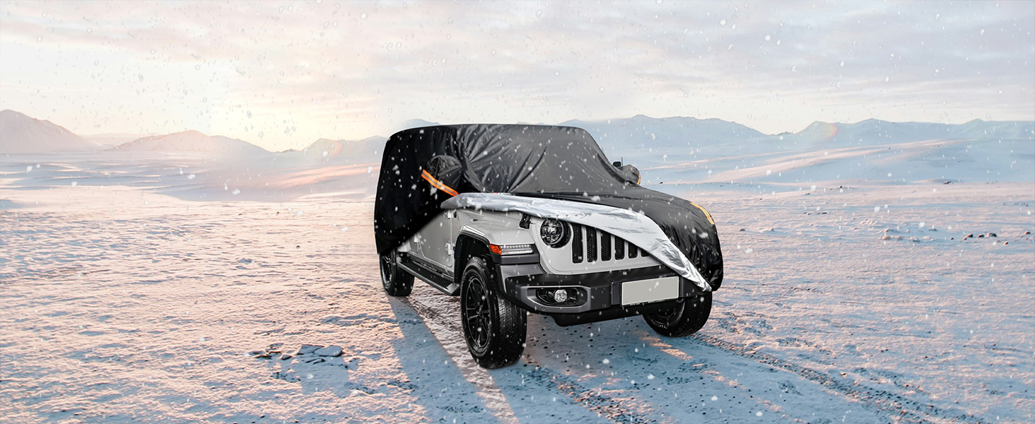 COLOR RAIN TIME Jeep Wrangler Cover Waterproof 2 Door, All