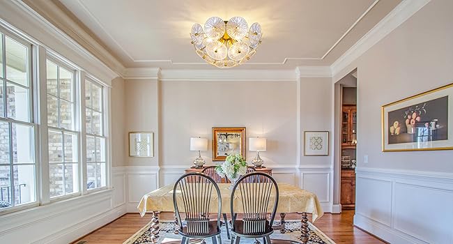 TOCHIC 6 Lights Flush Mount Ceiling Light Fixture, 21.85