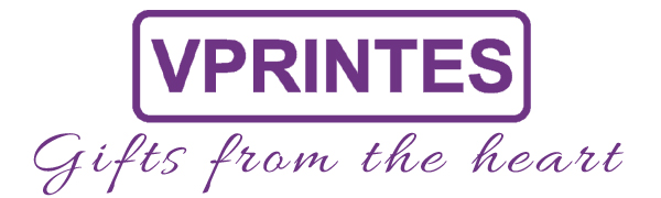 Vprintes logo with tagline Gifts from the heart