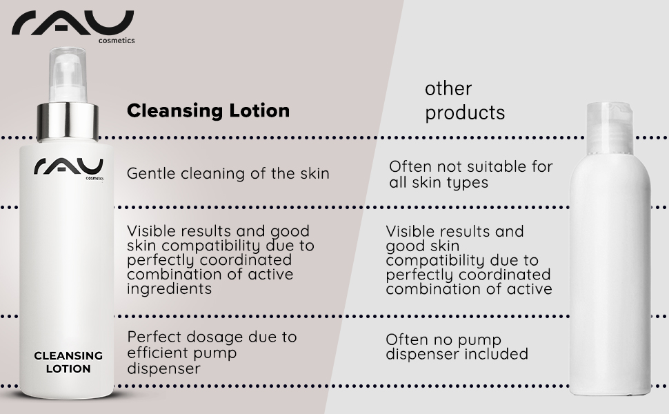 rau cosmetics cleansing lotion gentle cleansing make up remover hydrating moisturizing