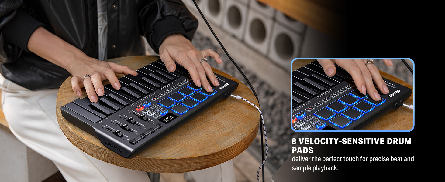 donner dmk 25 pro midi keyboard