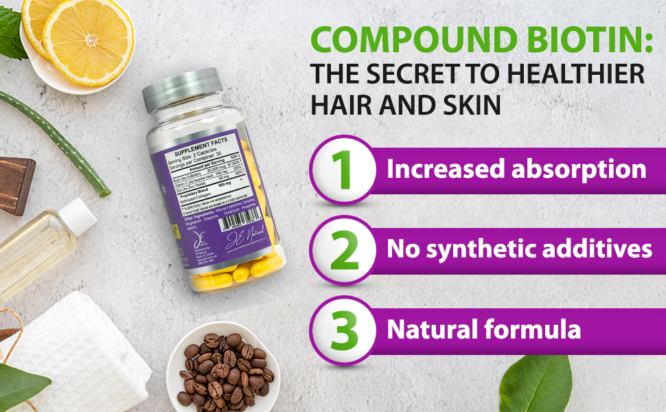 Faster hair growth skin and nails biotin vitamins