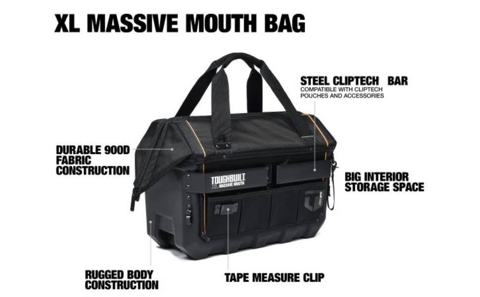 toughbuilt, tough built, construction, bags, construction bag