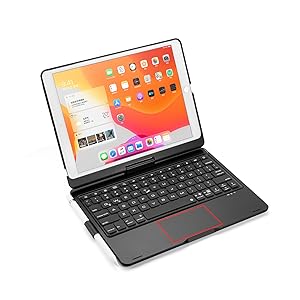 Amazon.co.jp: 360°回転 iPad10.2キーボードケース タッチパッド
