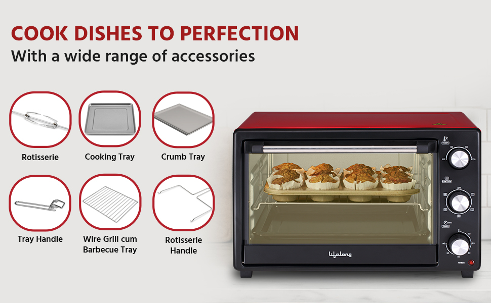 Buy Lifelong Acer LLOT38 40 Litres Oven, Toaster & Griller with