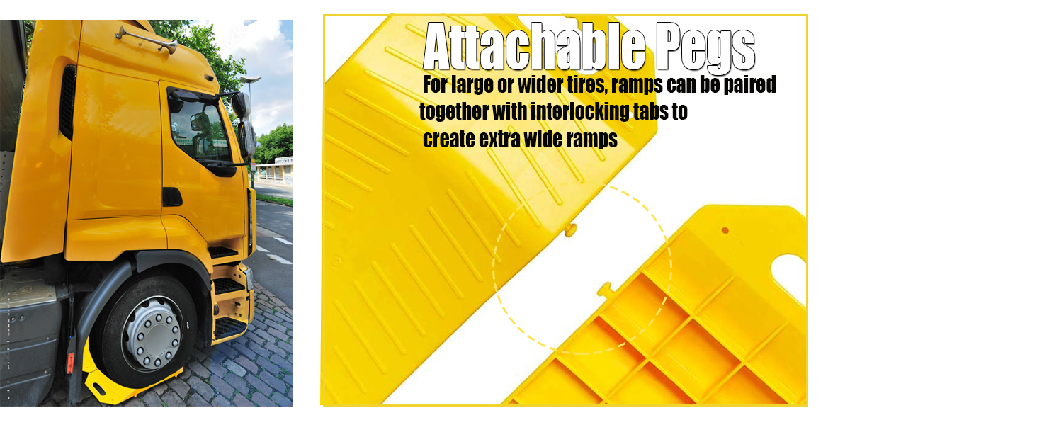 Zone Tech Tire Saver Ramps Premium Quality Portable Highly Visible