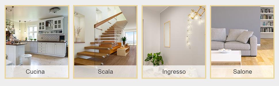 COSTWAY Cancelletto Per Cani In Legno Massello, Design Pieghevole E Girevole Con 4 Ante E Piedini, Ideale Per Scale, Soggiorno E Cucina (204 X 61 X 2 Cm) 16 1