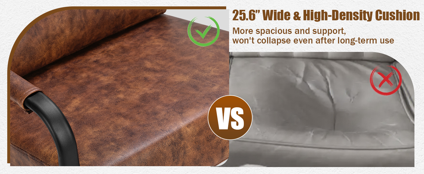 wide and hight density cushion