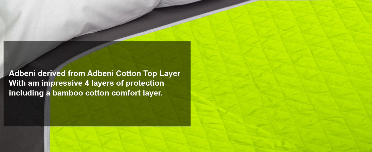 ADBENI HOME Quilted Cotton Waterproof Bed Pad for Elderly, Adults & Kids