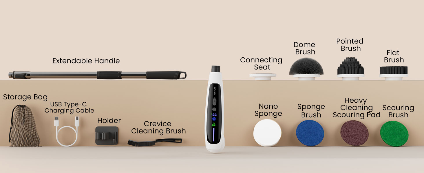 electric spin scrubber