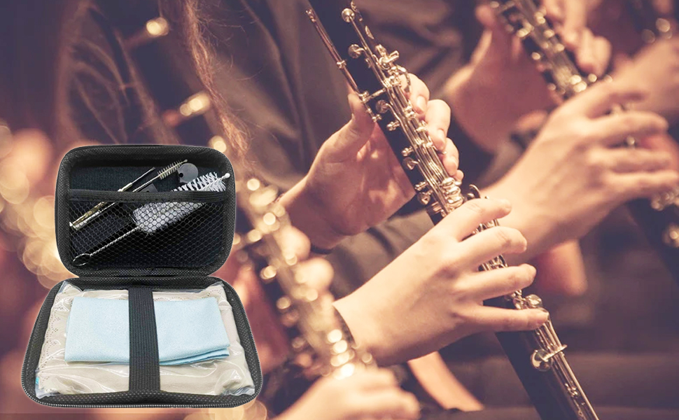 Cleaning Kit, Saxophone Cleaning Kit with Case