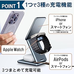 Amazon.co.jp: 【横トナ】3in1 スマホスタンド 三つ折り型