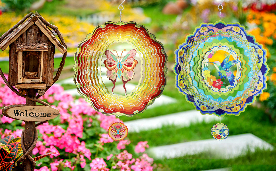 Hummingbird Wind Spinners, Hummingbird Gifts for Women Mom