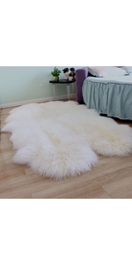 Sheepskin Rug 4x6 ft