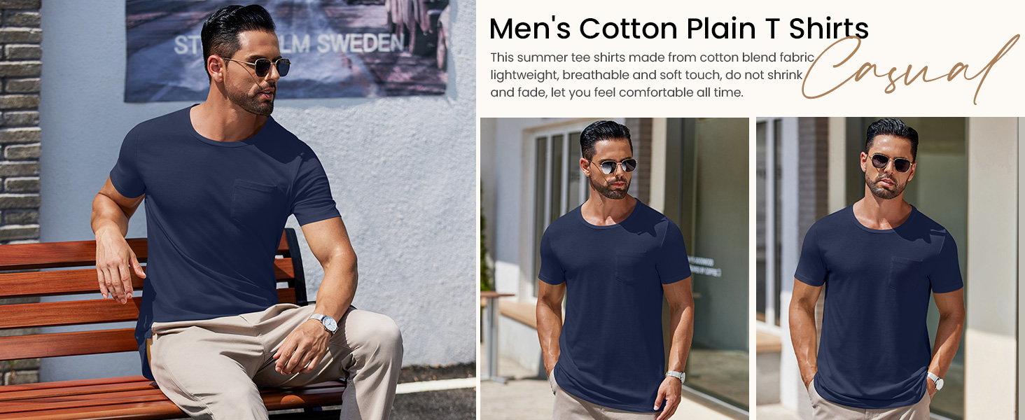 mens cotton plain tshirt